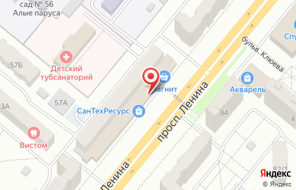 Магазин Профессионал на проспекте Ленина на карте