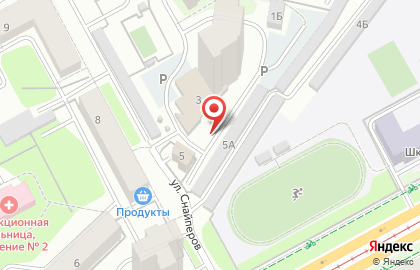 Хвостик на улице Снайперов на карте