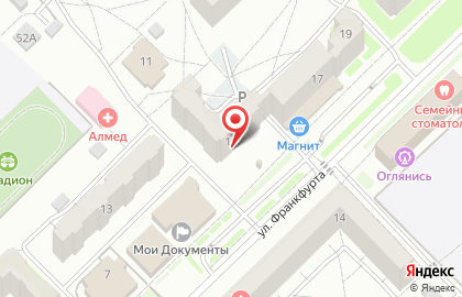 Ателье Любимый дом в Центральном районе на карте
