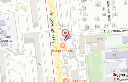 Кондитерская Ваниль на Новосибирской улице на карте