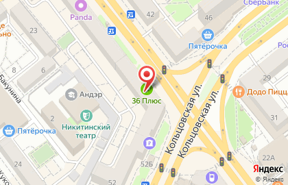 Фирменный магазин Тортьяна на Кольцовской улице на карте