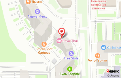Салон тайского массажа ROYAL THAI на Варшавской улице на карте