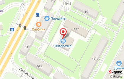 Супермаркет Пятёрочка в Санкт-Петербурге на карте