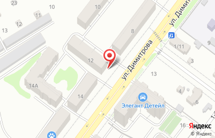 Магазин продуктов на улице Димитрова на карте