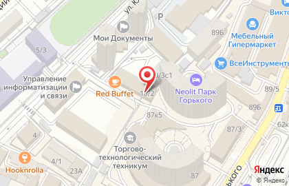 Банкомат Банк ВТБ24 на улице Юных Ленинцев на карте