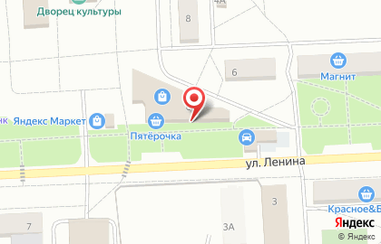 Супермаркет Лион на улице Ленина на карте
