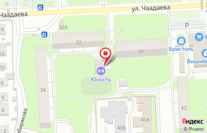 Детский клуб Юность в Московском районе на карте