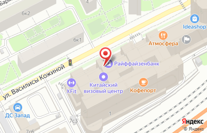 Райффайзенбанк на метро Багратионовская на карте