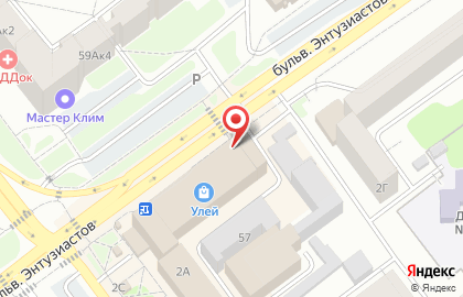 Торгово-сервисная фирма Компьютерная лавка на бульваре Энтузиастов на карте