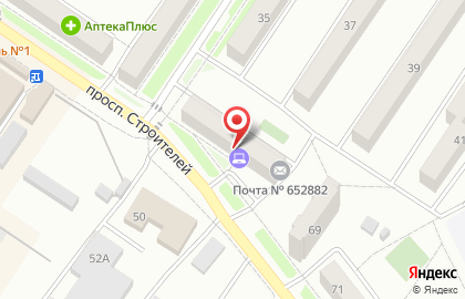 Интернет-провайдер РТА Телеком на проспекте Строителей на карте
