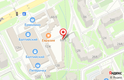 Компания Автоконтинент на Балтийской улице на карте