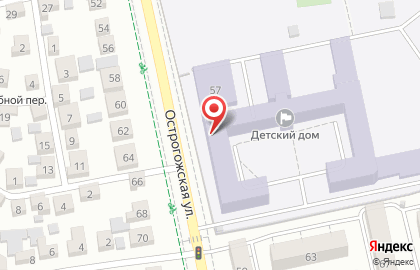 Школа-интернат №1 для детей-сирот на Острогожской улице на карте