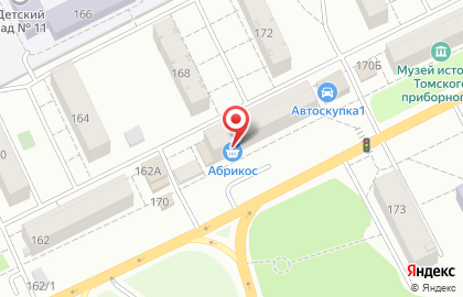 Банкомат Газпромбанк в Томске на карте