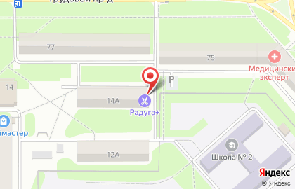 Салон красоты Радуга в Донском проезде на карте