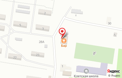 Магазин разливного пива на улице микрорайона на карте