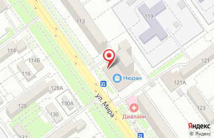 Магазин российских тканей и постельных принадлежностей на улице Мира на карте