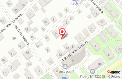 Почтовое отделение №25 в Ленинском районе на карте