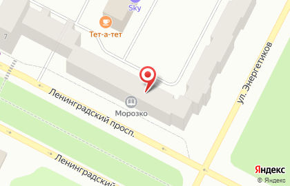 Центральная городская библиотека на Ленинградском проспекте на карте