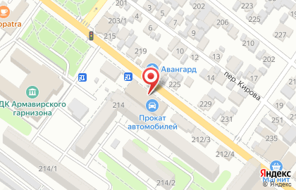 Торговый комплекс Южный на улице Советской Армии на карте