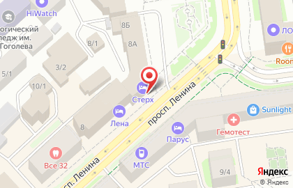 Ресторан Da Vinci на проспекте Ленина на карте