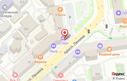 Гостиница Стерх в Якутске на карте