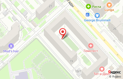 Бизнес-отель в Советском районе на карте