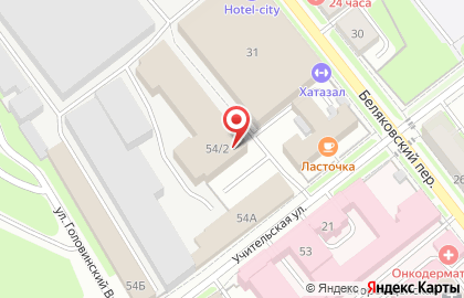 Мастерская мягкой мебели на Учительской улице на карте