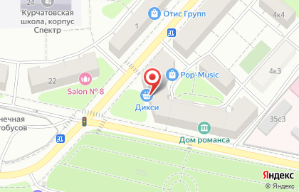 Супермаркет ДИКСИ на улице Расплетина на карте