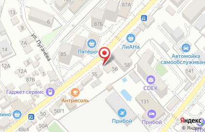 Компания Евростиль в Лазаревском районе на карте