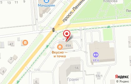 Ресторан Макдоналдс в переулке Чкалова на карте
