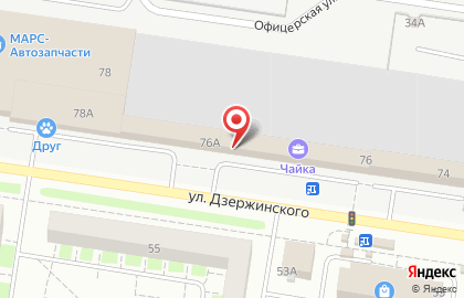 Магазин автозапчастей Интер-Авто в Автозаводском районе на карте