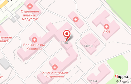 Костромская областная клиническая больница им. Королева Е.И. на карте