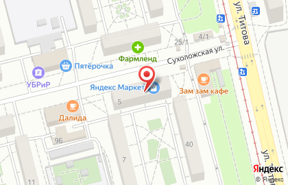 Ариант на Сухоложской улице на карте