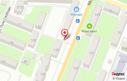 Визит на Московской улице на карте