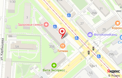 Продуктовый магазин в Казани на карте