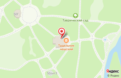 Таврический сад в Санкт-Петербурге на карте