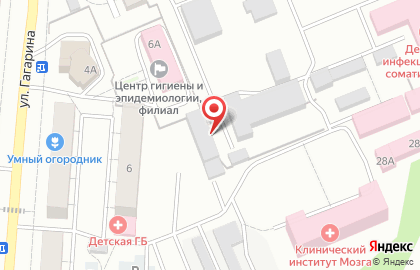 Автомойка на улице Гагарина 6А на карте