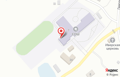 Средняя общеобразовательная школа, пос. Храброво на карте