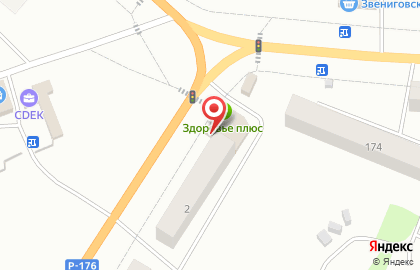Продовольственный магазин на улице Победы на карте