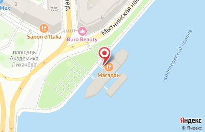 Ресторан-корабль Магадан на карте