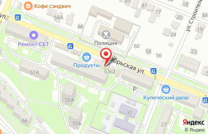 Магазин кондитерских изделий Карамель на Октябрьской улице на карте