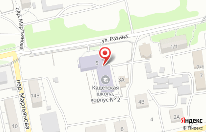 Избирательный участок №350 на Степана Разина на карте