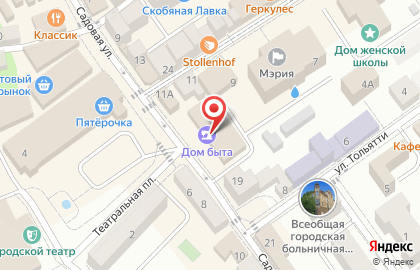Оператор кабельного телевидения Экран на Садовой улице на карте