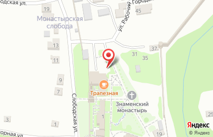Елецкий Знаменский епархиальный женский монастырь на карте