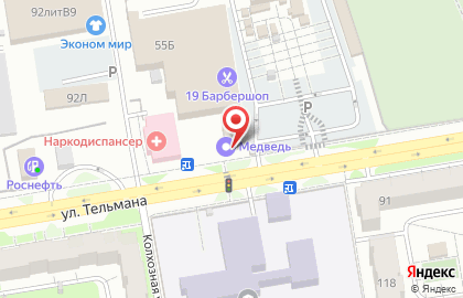 Аккумуляторный центр Медведь на улице Тельмана на карте