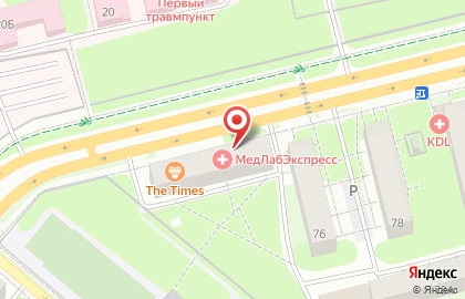 Медицинская лаборатория МедЛабЭкспресс на улице Маршала Рыбалко на карте