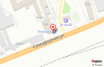 Автосервис FIT SERVICE на улице Затонской в Красноярске на карте