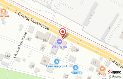 Комплекс Wild West в Кировском районе на карте