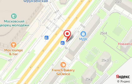 Цветочный магазин на Фрунзенской на карте