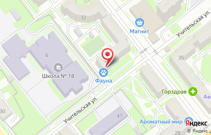 Зоомагазин Фауна в Твери на карте